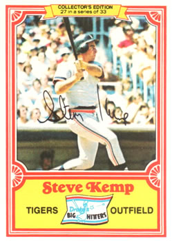 1981 Topps Drake's Big Hitters #27 Steve Kemp Front