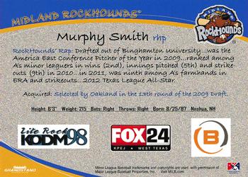 2012 Grandstand Midland RockHounds #NNO Murphy Smith Back