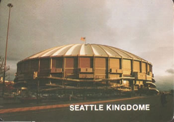 1984 Mother's Cookies Seattle Mariners #28 Seattle Kingdome Front
