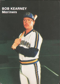 1984 Mother's Cookies Seattle Mariners #4 Bob Kearney Front
