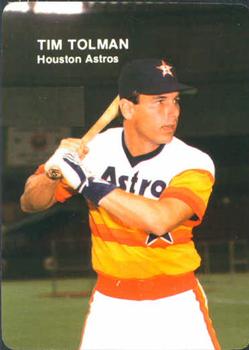 1985 Mother's Cookies Houston Astros #23 Tim Tolman Front