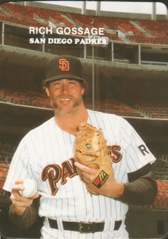 1985 Mother's Cookies San Diego Padres #5 Rich Gossage Front