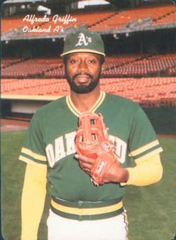 1986 Mother's Cookies Oakland Athletics #5 Alfredo Griffin Front