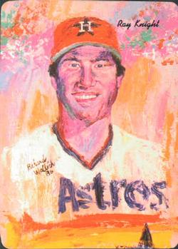 1986 Mother's Cookies Houston Astros #24 Ray Knight Front