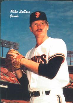 1986 Mother's Cookies San Francisco Giants #17 Mike LaCoss Front