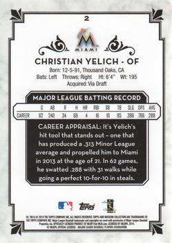 2014 Topps Museum Collection #2 Christian Yelich Back