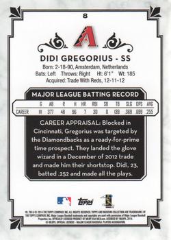 2014 Topps Museum Collection #8 Didi Gregorius Back