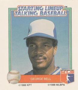 1988 Parker Brothers Starting Lineup Talking Baseball All-Stars #22 George Bell Front