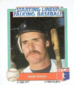 1988 Parker Brothers Starting Lineup Talking Baseball All-Stars #18 Wade Boggs Front