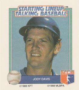 1988 Parker Brothers Starting Lineup Talking Baseball All-Stars #26 Jody Davis Front