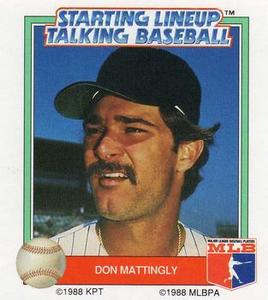 1988 Parker Brothers Starting Lineup Talking Baseball All-Stars #14 Don Mattingly Front
