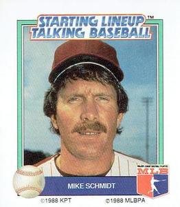 1988 Parker Brothers Starting Lineup Talking Baseball All-Stars #19 Mike Schmidt Front