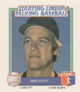 1988 Parker Brothers Starting Lineup Talking Baseball All-Stars #25 Mike Scott Front