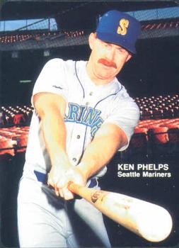 1988 Mother's Cookies Seattle Mariners #7 Ken Phelps Front