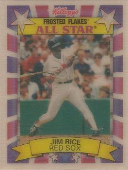 1992 Kellogg's Frosted Flakes All Stars #NNO Jim Rice Front