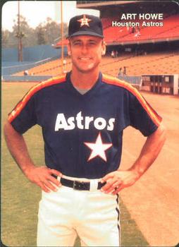 1989 Mother's Cookies Houston Astros #1 Art Howe Front