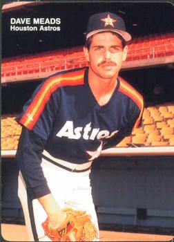 1989 Mother's Cookies Houston Astros #26 Dave Meads Front