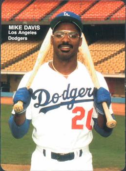 1989 Mother's Cookies Los Angeles Dodgers #12 Mike Davis Front