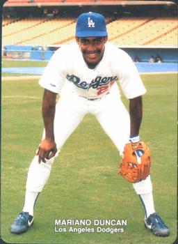 1989 Mother's Cookies Los Angeles Dodgers #26 Mariano Duncan Front