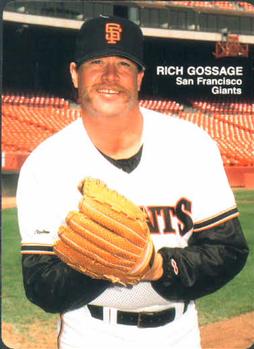 1989 Mother's Cookies San Francisco Giants #27 Rich Gossage Front