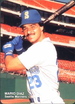 1989 Mother's Cookies Seattle Mariners #21 Mario Diaz Front