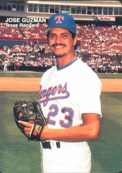 1989 Mother's Cookies Texas Rangers #25 Jose Guzman Front