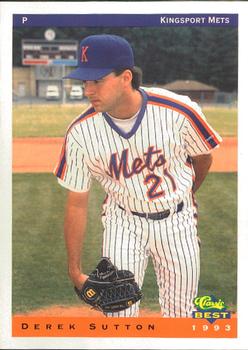 1993 Classic Best Kingsport Mets #21 Derek Sutton Front