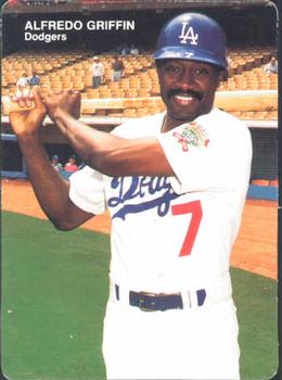 1990 Mother's Cookies Los Angeles Dodgers #8 Alfredo Griffin Front