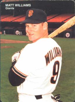 1990 Mother's Cookies San Francisco Giants #9 Matt Williams Front