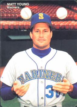 1990 Mother's Cookies Seattle Mariners #16 Matt Young Front