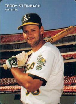 1991 Mother's Cookies Oakland Athletics #3 Terry Steinbach Front