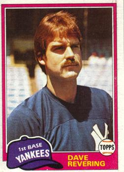 1981 Topps Traded #823 Dave Revering Front
