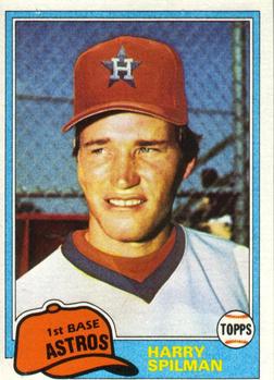 1981 Topps Traded #833 Harry Spilman Front