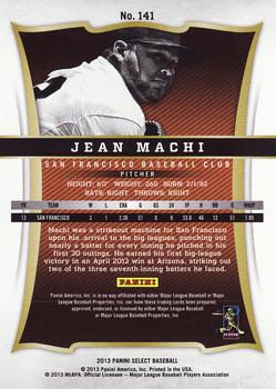 2013 Panini Select #141 Jean Machi Back