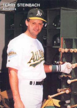 1992 Mother's Cookies Oakland Athletics #3 Terry Steinbach Front