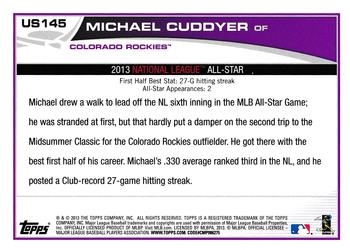 2013 Topps Update - Blue #US145 Michael Cuddyer Back