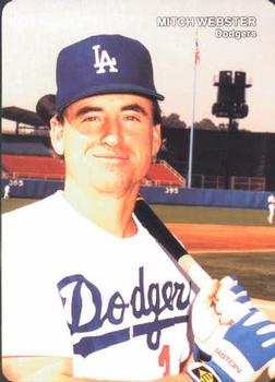 1993 Mother's Cookies Los Angeles Dodgers #22 Mitch Webster Front