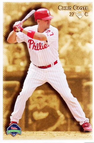 2008 Philadelphia Phillies Photocards #NNO Chris Coste Front