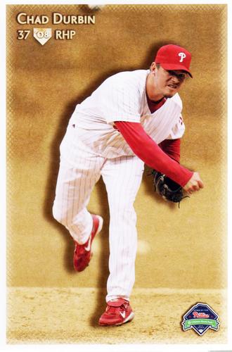 2008 Philadelphia Phillies Photocards #NNO Chad Durbin Front