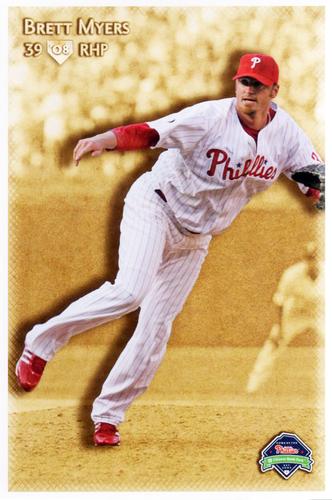 2008 Philadelphia Phillies Photocards #NNO Brett Myers Front