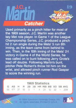 1994 Spectrum The Miracle of '69 #19 J.C. Martin Back