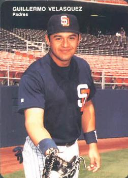 1993 Mother's Cookies San Diego Padres #17 Guillermo Velasquez Front