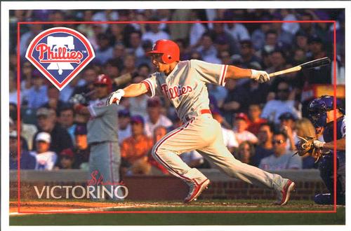 2008 Baseball Pixels Philadelphia Phillies Postcards #7 Shane Victorino Front