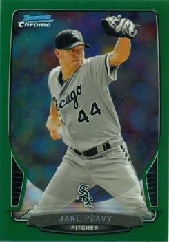 2013 Bowman Chrome - Green Refractors #82 Jake Peavy Front