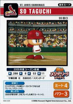 2006 Konami Powerful Major League Card Game #M06-029 So Taguchi Back