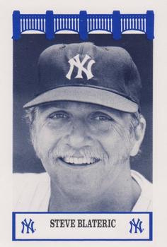 1992 The Wiz New York Yankees of the 70s #NNO Steve Blateric Front