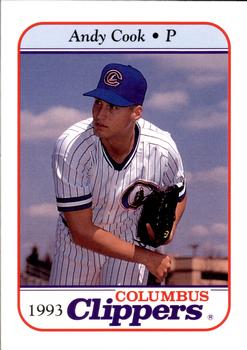 1993 Columbus Clippers #NNO Andy Cook Front