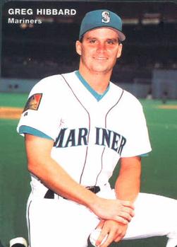 1994 Mother's Cookies Seattle Mariners #9 Greg Hibbard Front