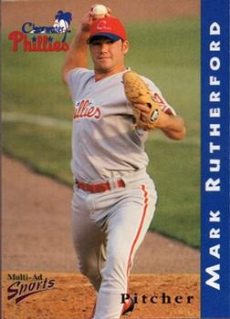 1998 Multi-Ad Clearwater Phillies #20 Mark Rutherford Front