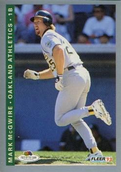 1993 Fleer Fruit of the Loom #46 Mark McGwire Front